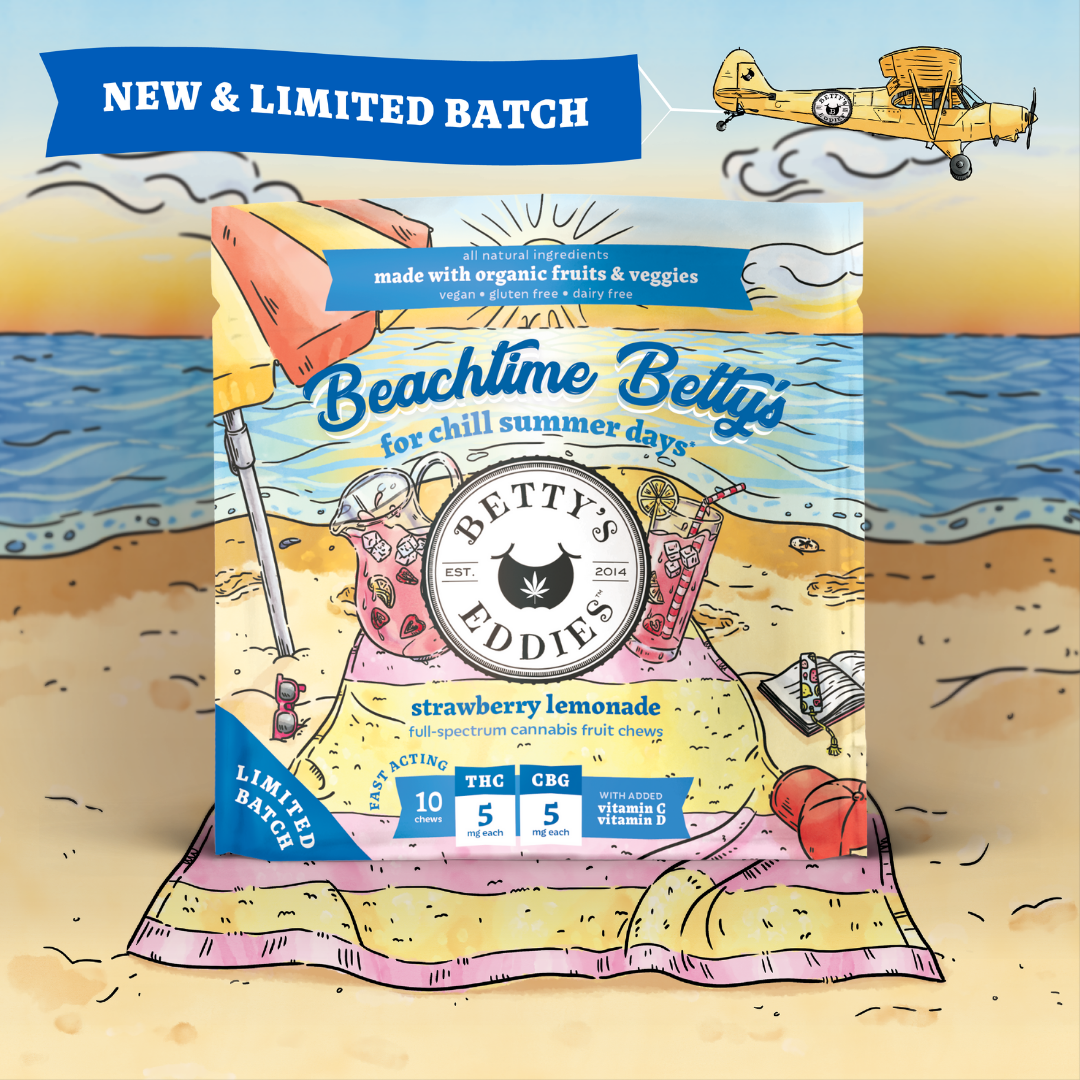 Beachtime Bettys Strawberry Lemonade Fruit Chews | 50MG | Bettys Eddies