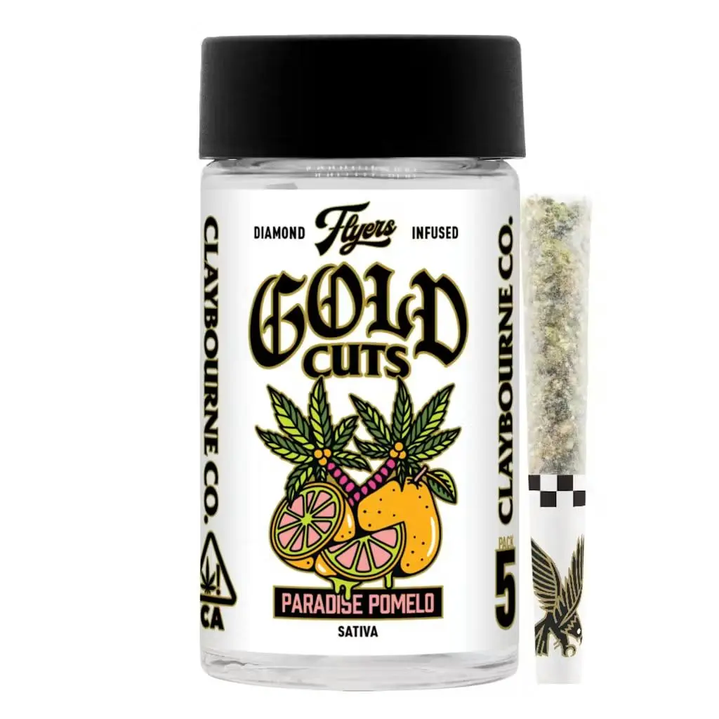 CLAYBOURNE - PARADISE POMELO - .5G INFUSED PREROLLS - 5PK