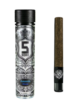 5 Boro Amnesia Haze 1g Preroll Blunt- SAT