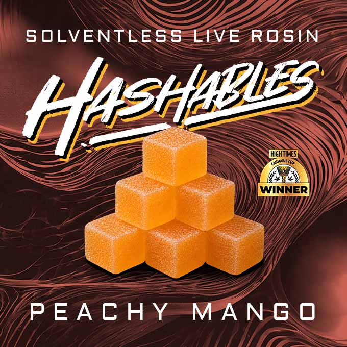 Peachy Mango | Hashables | Hash Rosin Gummies (20 Pack)