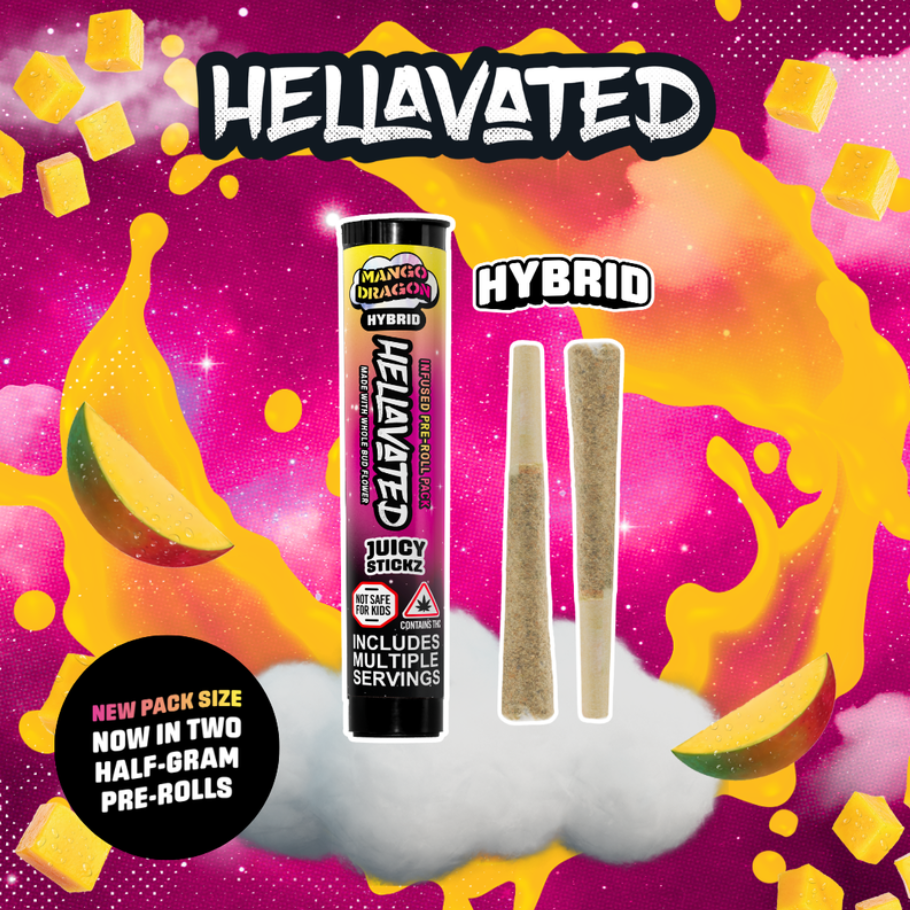 2pk Juicy Stickz | Mango Dragon | 0.5g