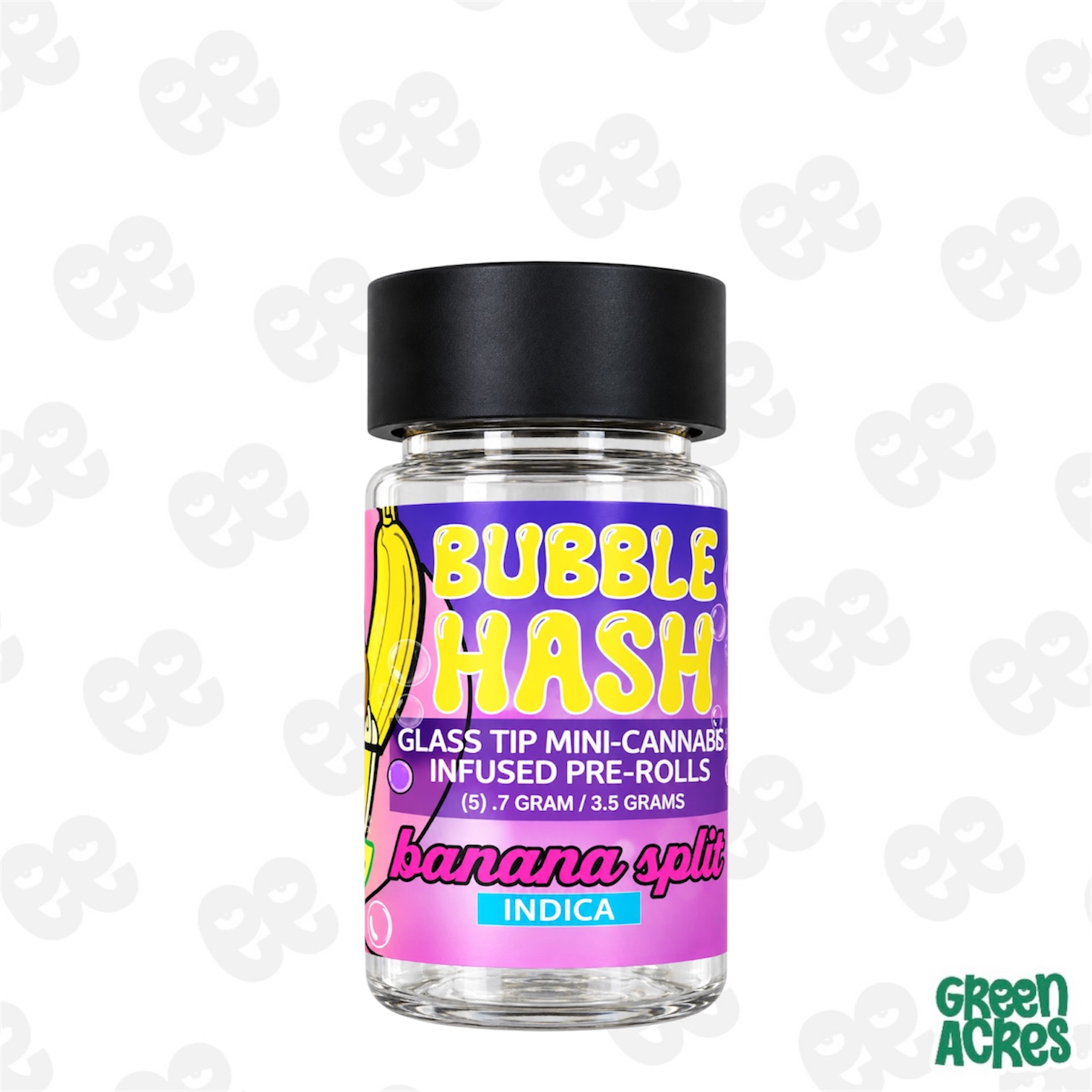 Amnesia: Banana Split 5 Pack Bubble Hash Infused Prerolls (5x0.7g)