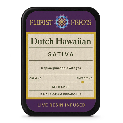 FLORIST FARMS - DUTCH HAWAIIAN - 5PK INFUSED PREROLLS