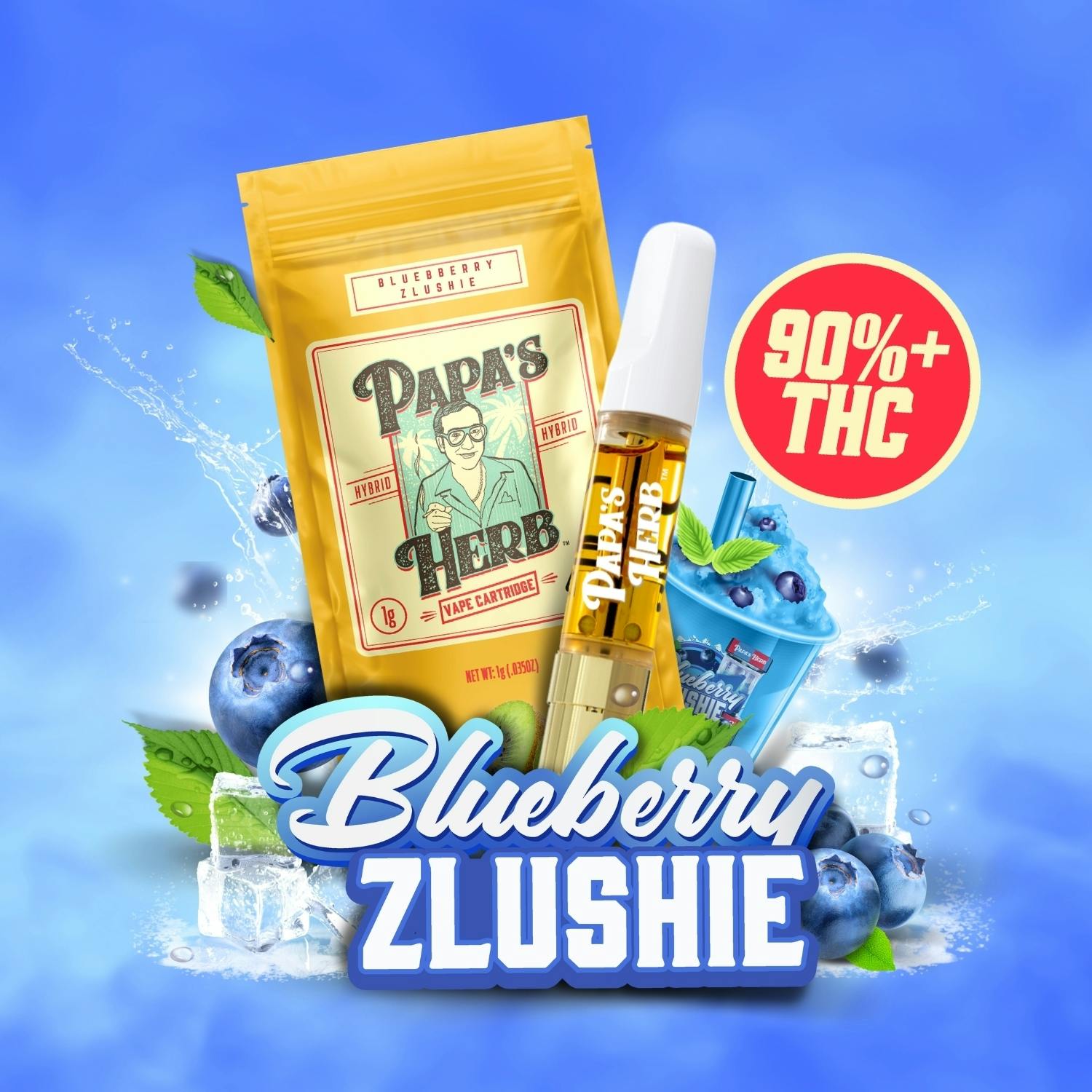 Papa's Herb - Blueberry Zlushie - 510 Cartridge - 1g