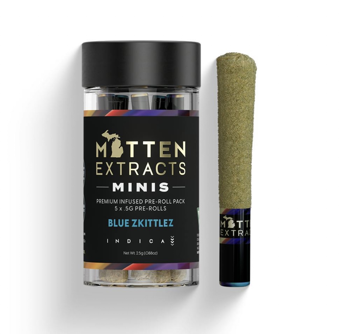 Mitten Extracts: Blue Zkittles (I) Infused 5-Pack (0.7g x 5)