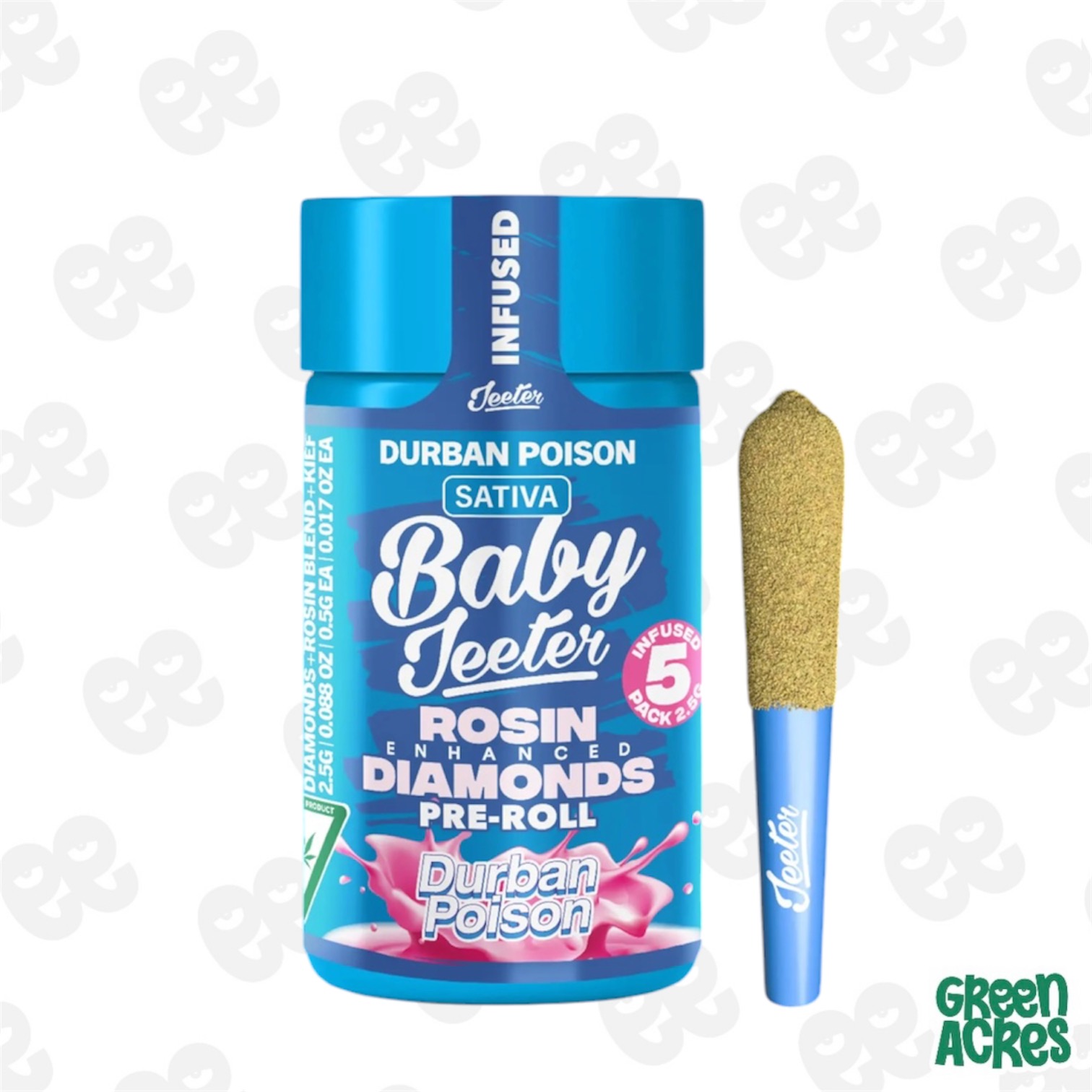 Durban Poison Baby Jeeter Infused Pre-Roll 5-pack | 2.5g