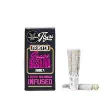 Claybourne Co. -  Grape Gasolina Frosted Flyers Infused Prerolls 5pk - 2.5g