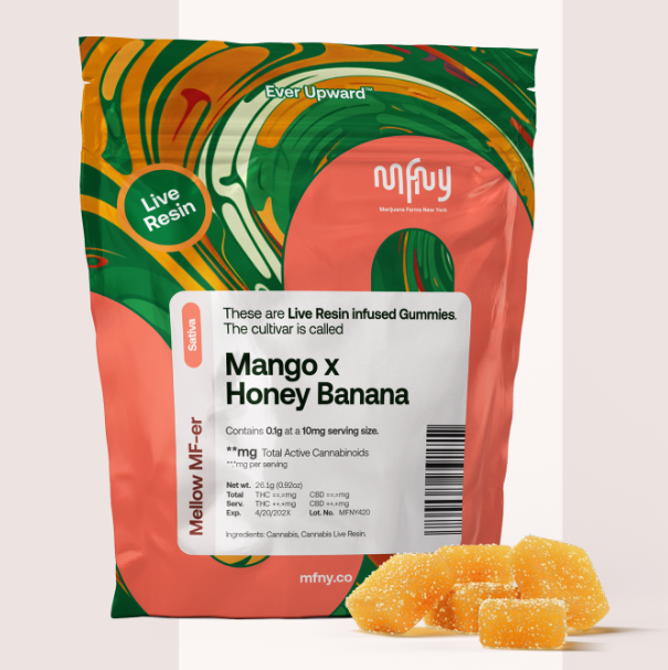 MFNY |  Mango x Honey Banana | Live Resin Gummies | 100mg