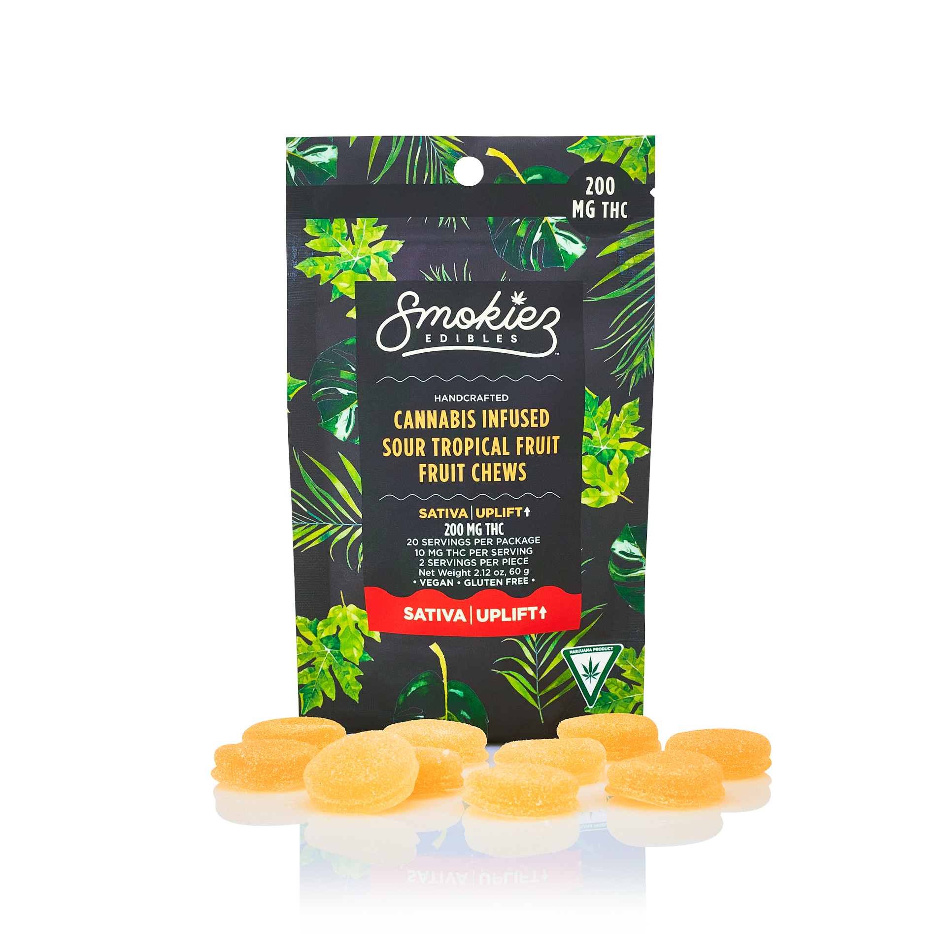 SMOKIEZ | SOUR TROPICAL FRUIT | 200MG GUMMIES