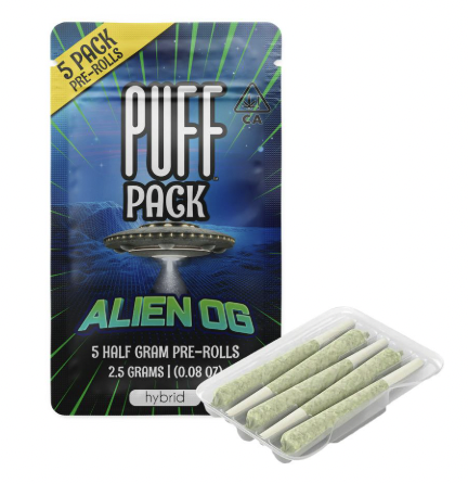 PUFF ALIEN OG 5 PACK PREROLL