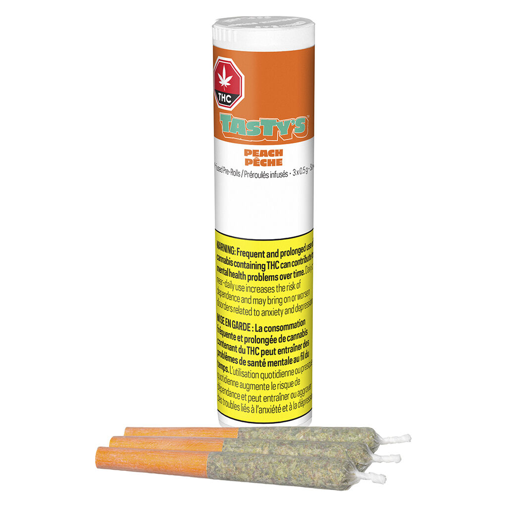 Tasty's - Peach Infused Pre-Roll - Sativa - 3x0.5g