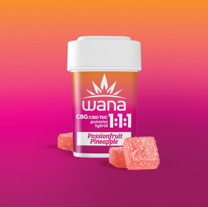 Ⓥ WANA Chews 100mg: Passionfruit Pineapple 1:1:1 10pk