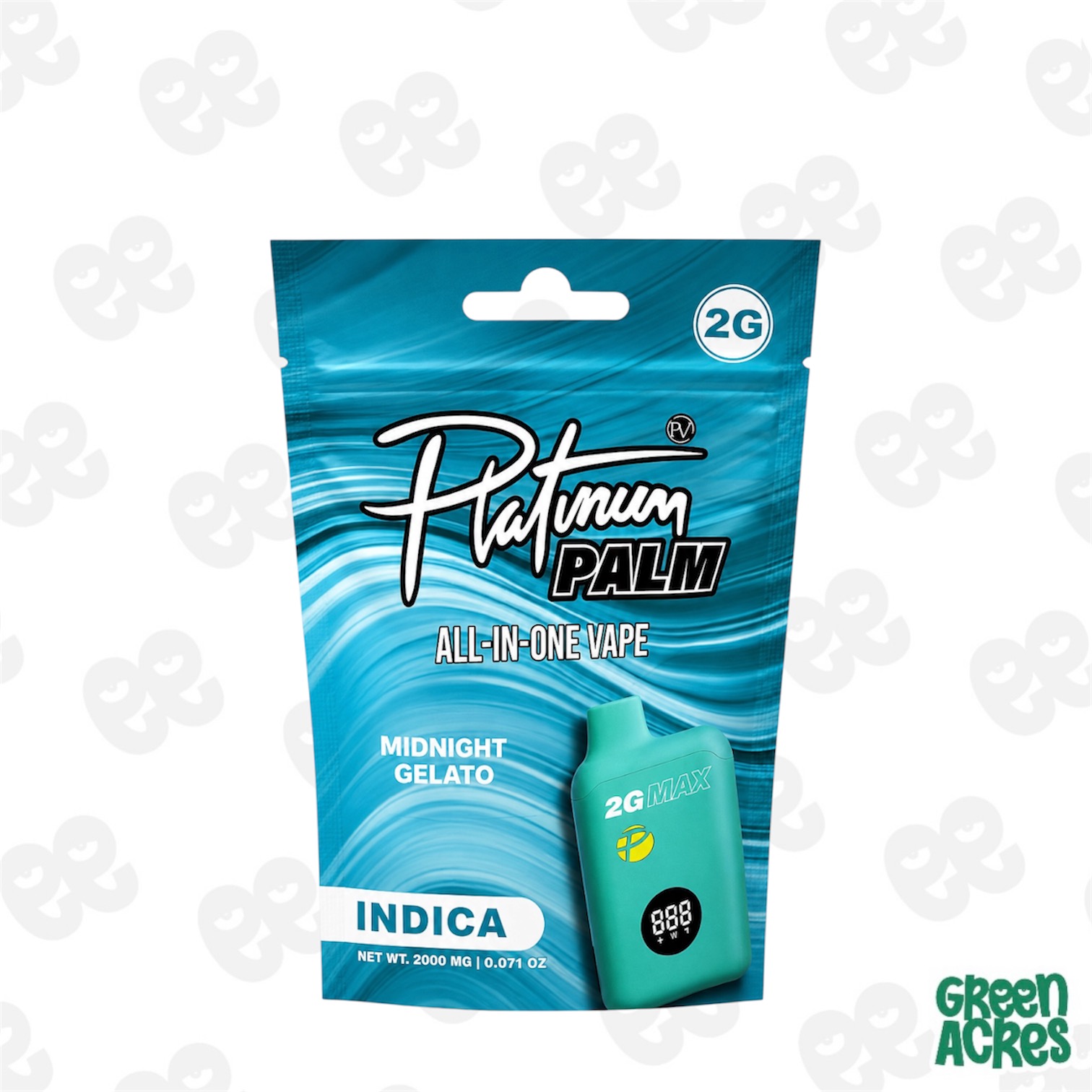 Platinum: Midnight Gelato Palm 2G Vape Disposable