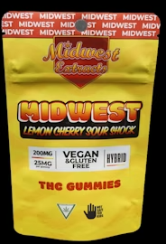 Midwest Extracts Lemon Cherry Sour Shock Gummies - 200mg - 8pk