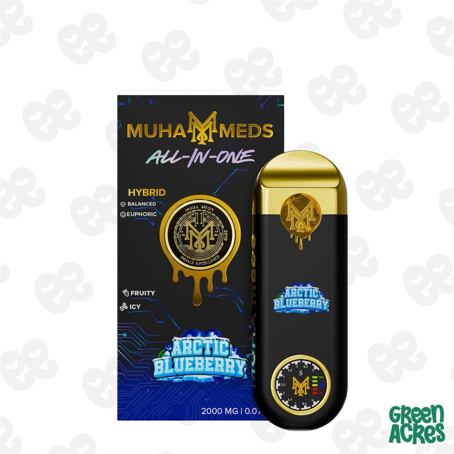 Muha Meds: Arctic Blueberry 2G Disposable 3rd Gen (H)