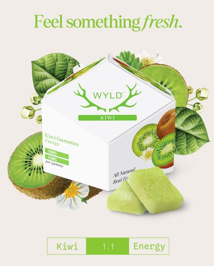 Kiwi THCV 1:1 | Sativa Enhanced Gummies | 100mg