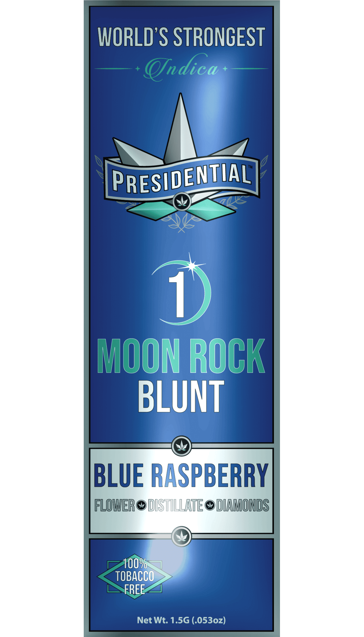 Presidential Blue Raspberry (Indica) 1g Moon Rock Infused Blunt