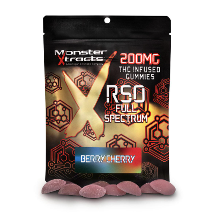 MONSTER EXTRACTS | 200MG RSO GUMMIES | BERRY CHERRY