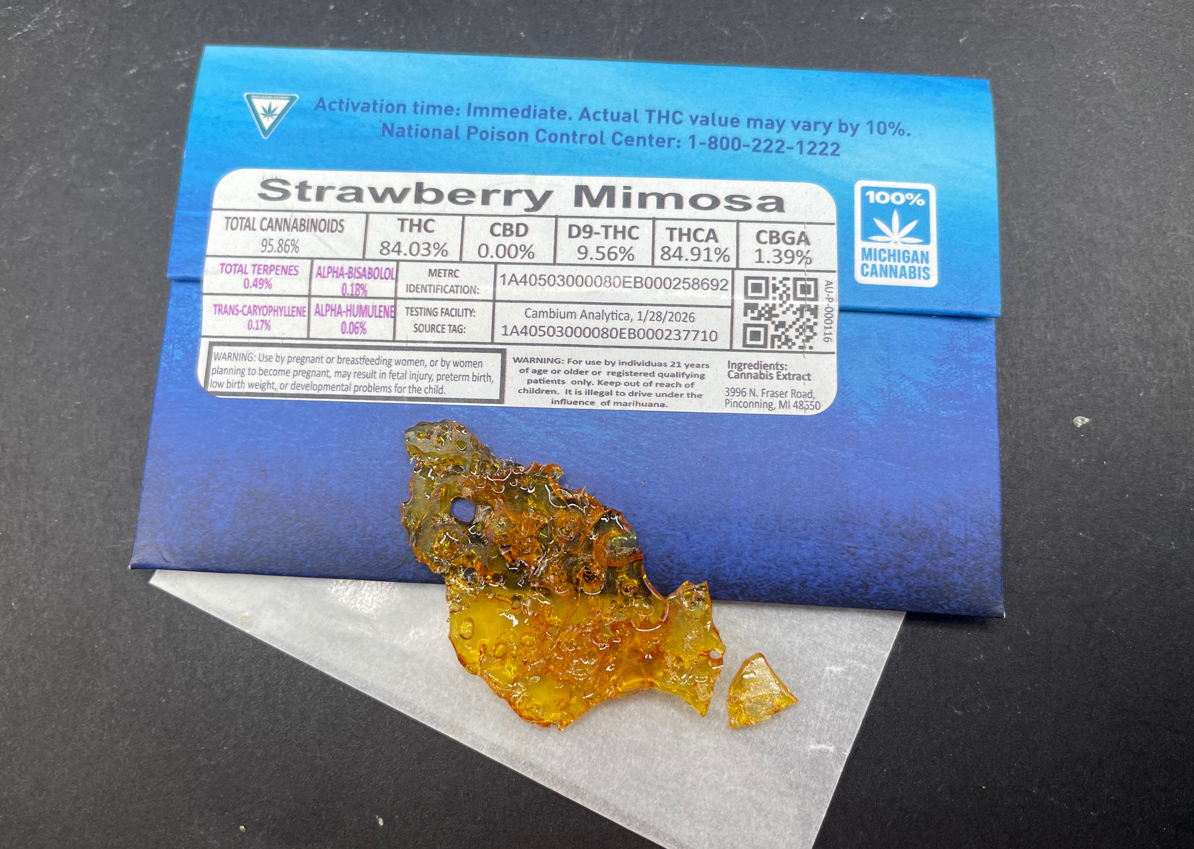 Strawberry Mimosa Shatter