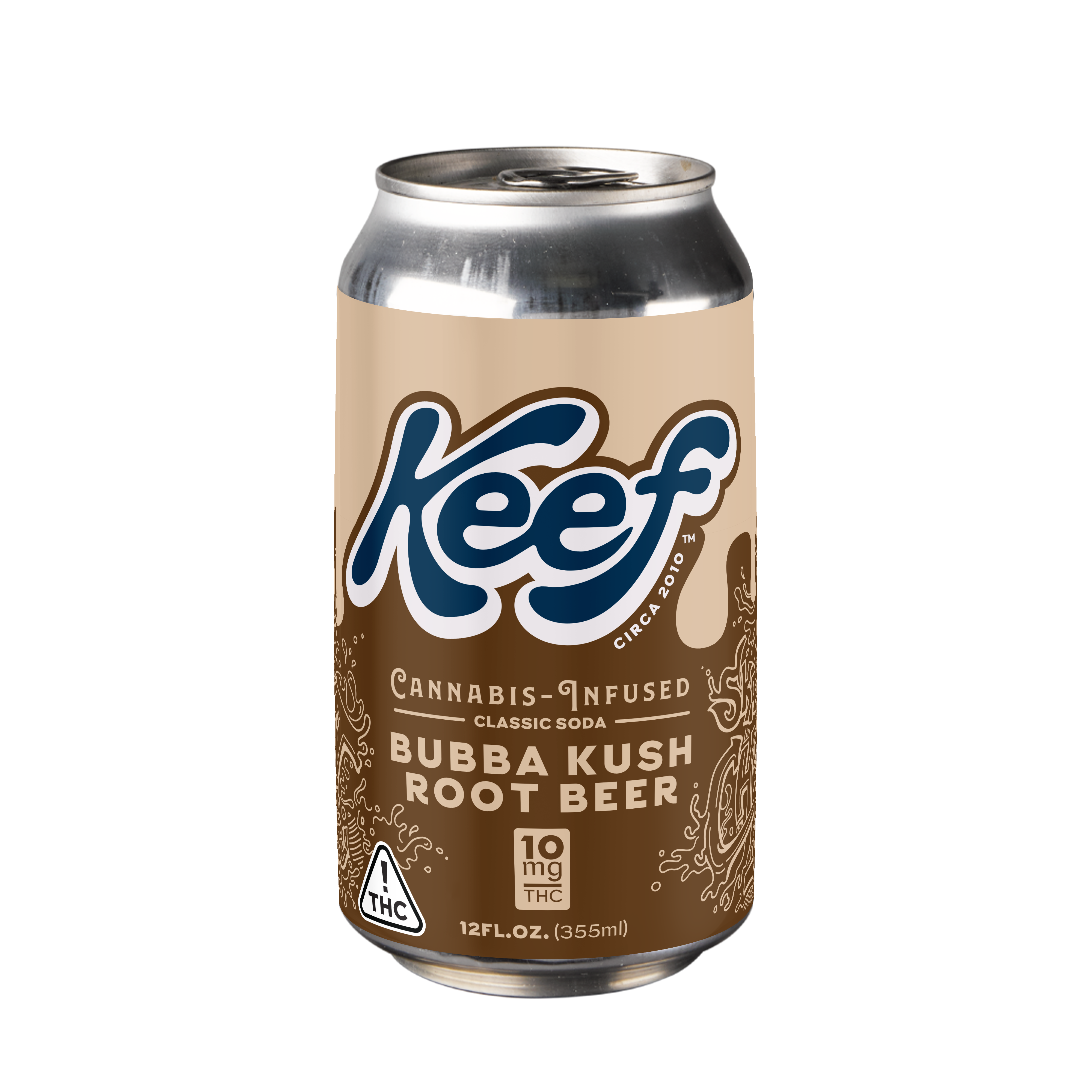 Keef Bubba Kush Root Beer (H) Classic Soda 10mg 12oz