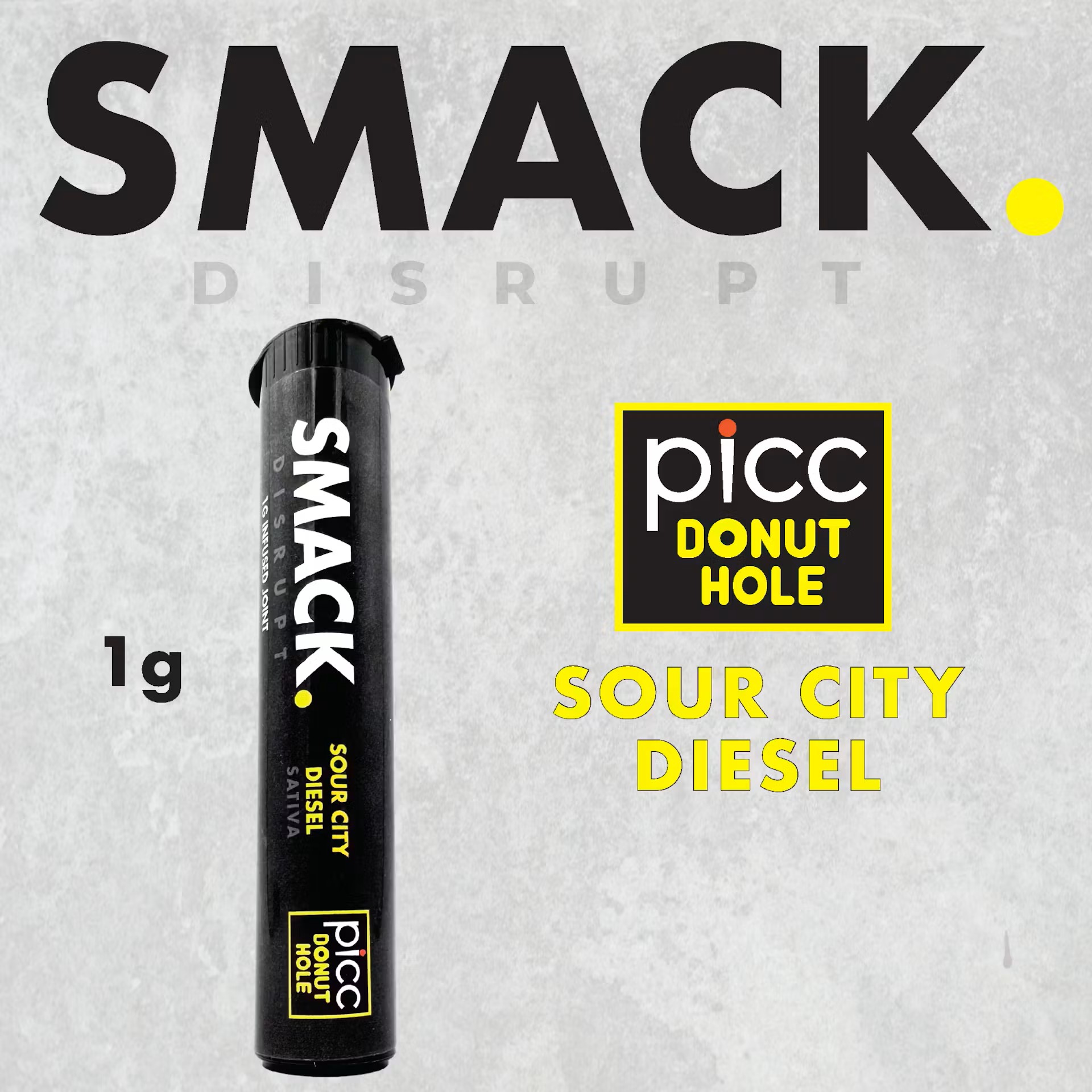 SMACK. | Sour City Diesel | Infused | 1g | Preroll