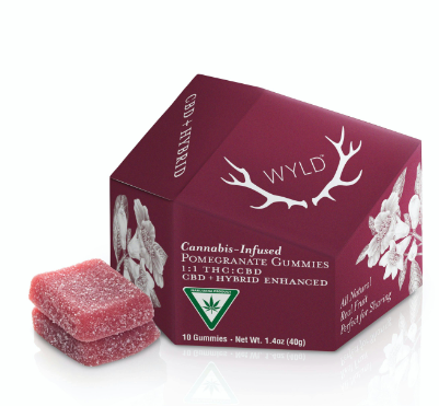 WYLD - Pomegranate 1:1 - 200mg Gummies