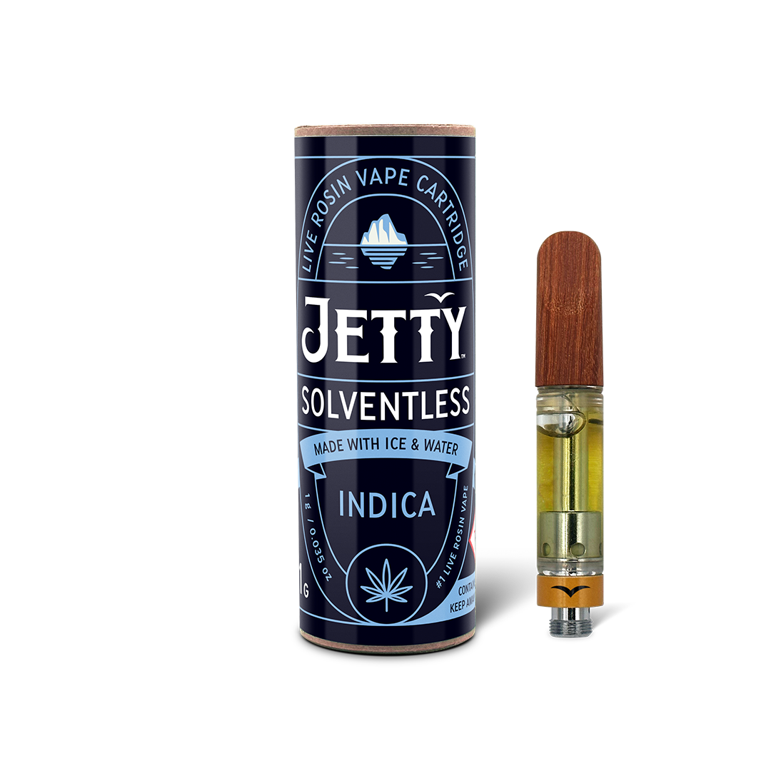 Jetty Rosin Cart 1g Indica; Blackberry Dreamz