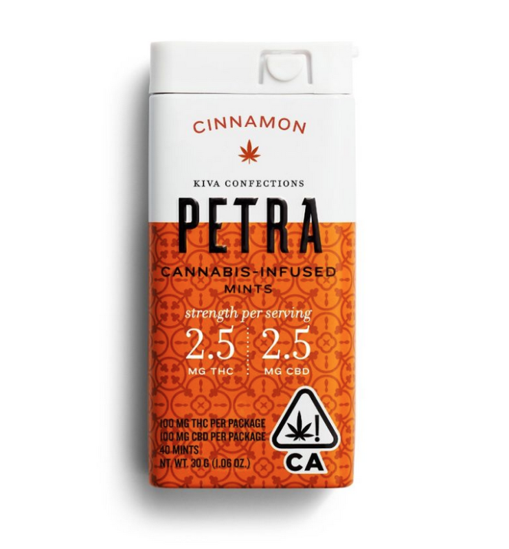 Petra Mints Saigon Cinnamon THC:CBD 1:1 - 100mg [V]  $23 or 2/$40