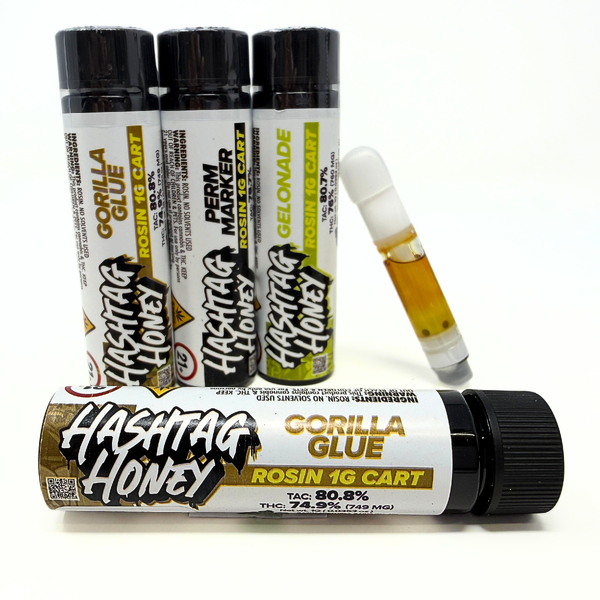 Hashtag Honey | Rosin 510 Cart | Gorilla Glue | 1g