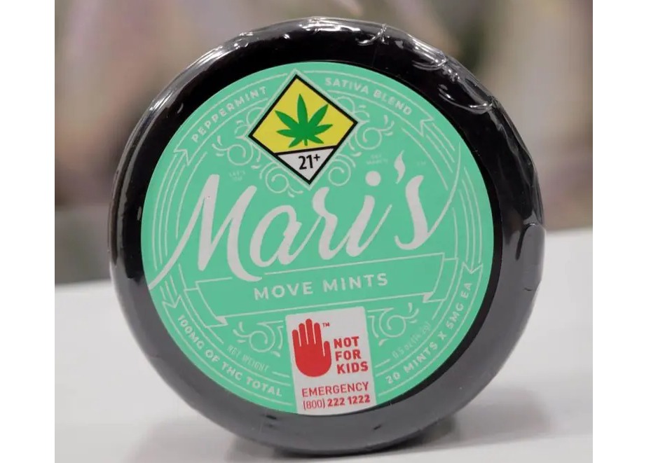 MARIS MINTS EDIBLE SATIVA PEPPERMINT 100MG