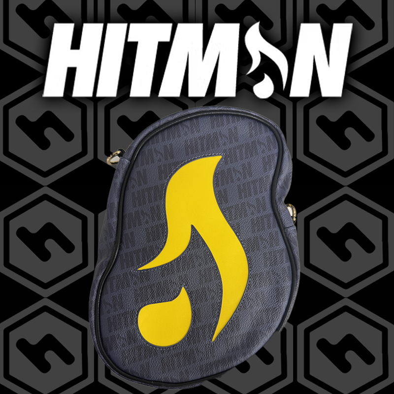 Navy, Midnight, Yellow Flame Bag