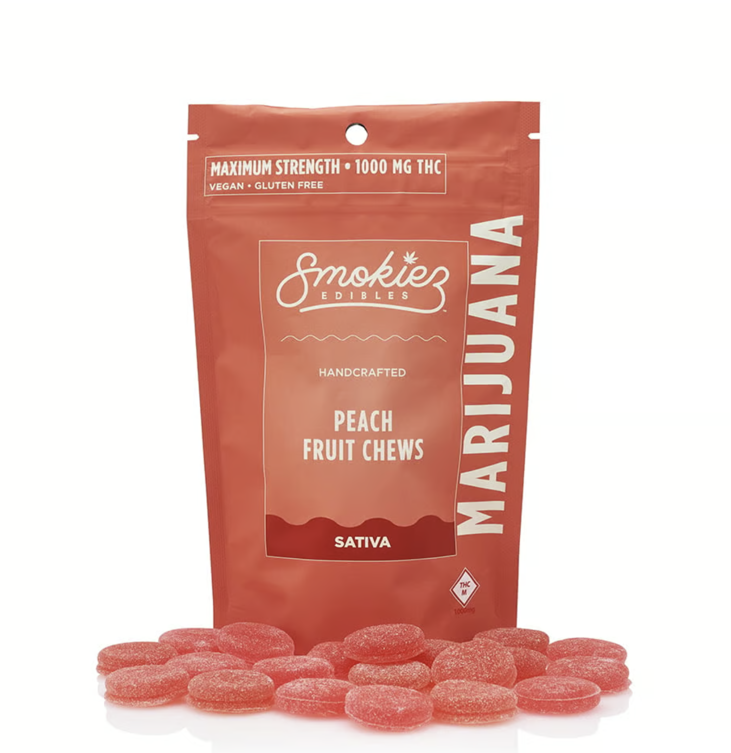 Sweet Peach Sativa 1000 THC Fruit Chews