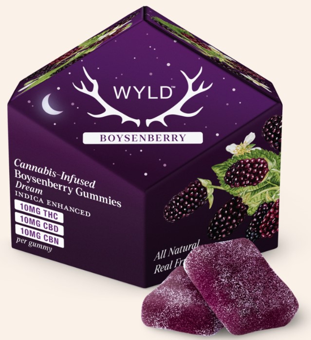 Wyld | Gummies | Boysenberry 1:1:1 | Indica