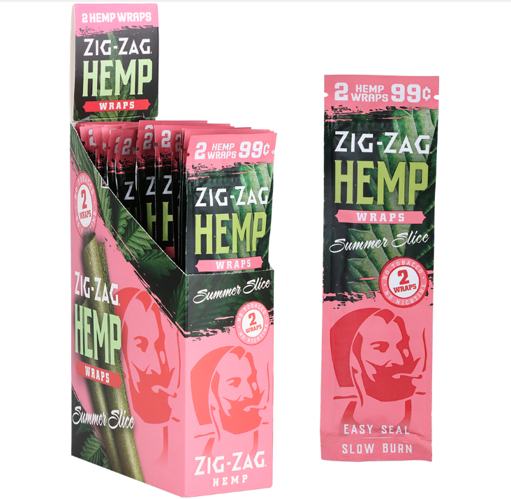 Zig Zag Hemp Wraps | Summer Slice | 2pc