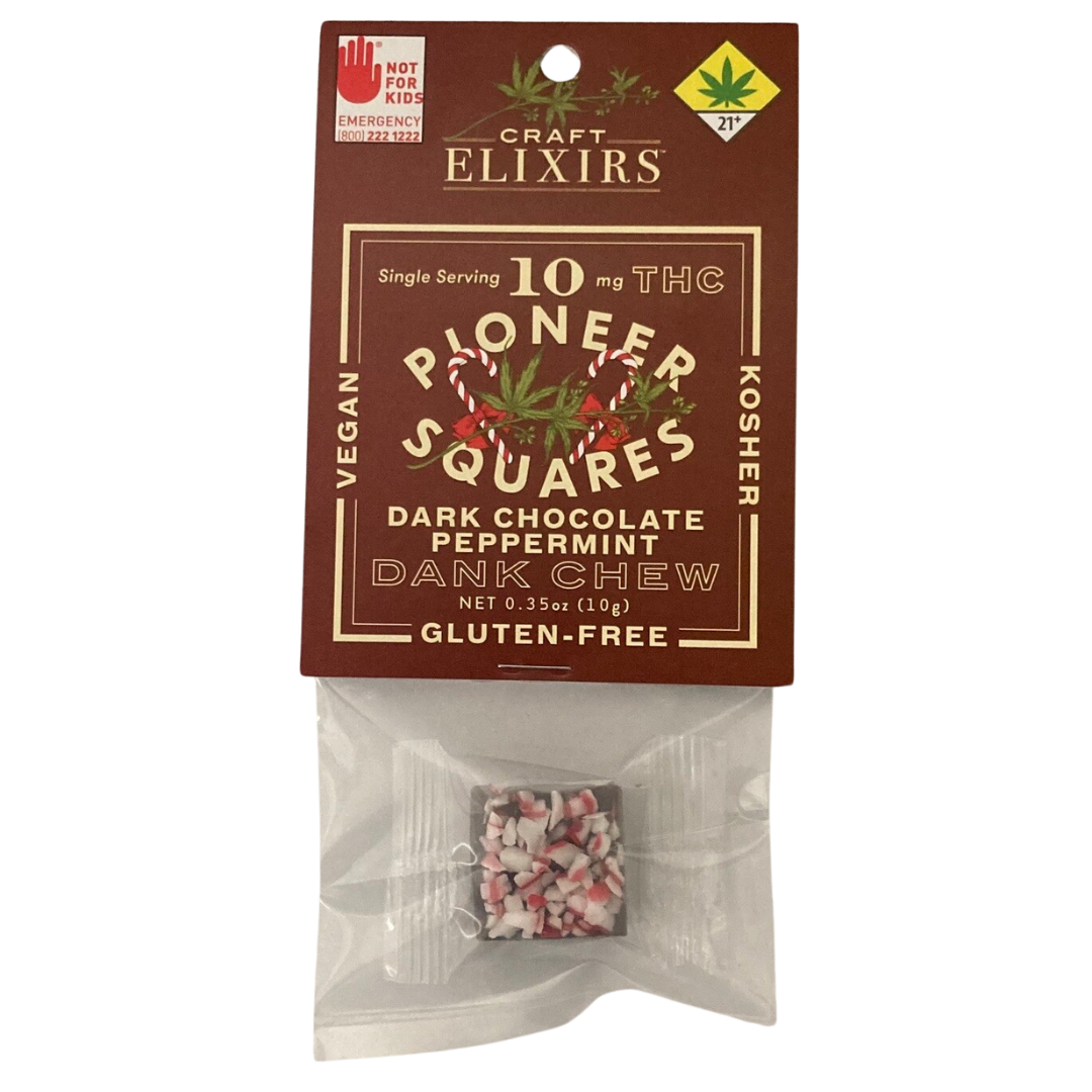 Dark Chocolate Peppermint Dank Chew [Single] (10mg THC)