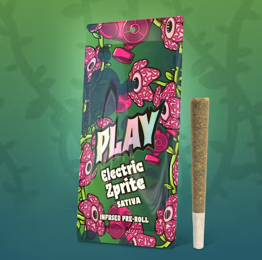 Play Cannabis | Electric Zprite | Infused Pre-Roll | 1.2g