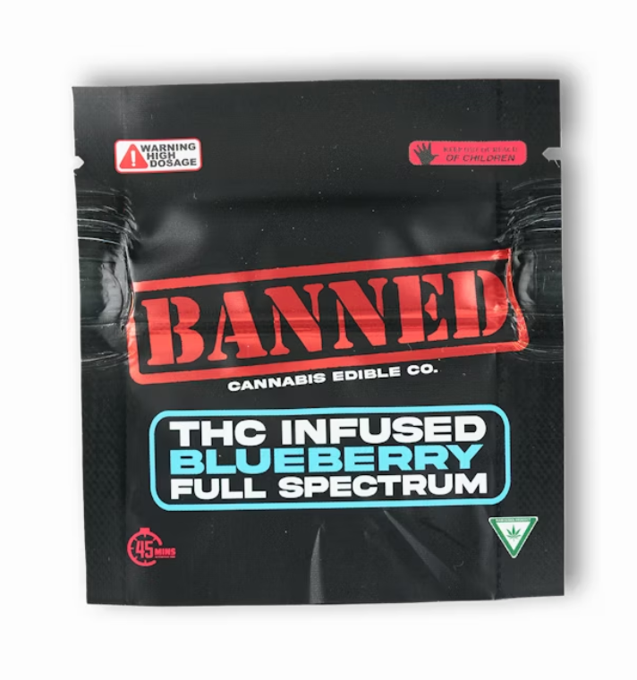 BANNED CO Blueberry Single Nerd Gummy 200mg