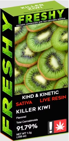 Flavored Live Resin Cartridge | Killer Kiwi