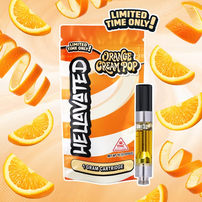 Orange Cream Pop | Distillate Cart | 1g