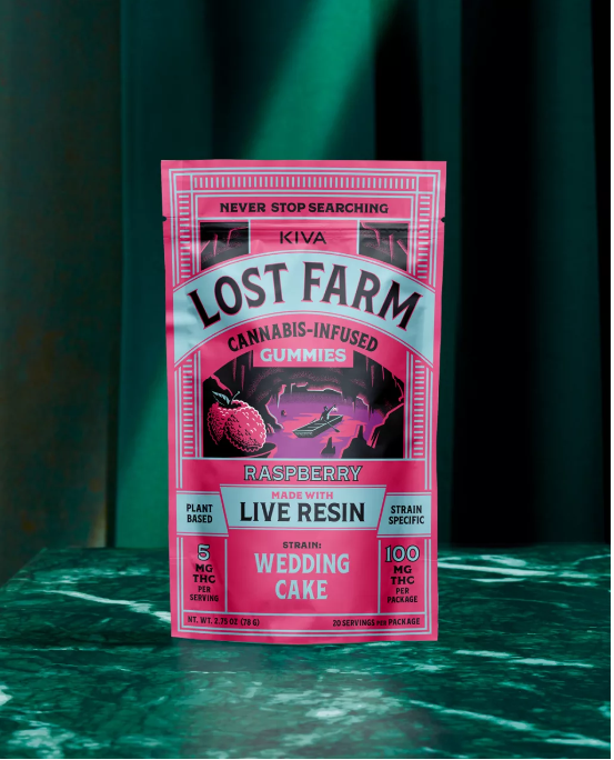 Wedding Cake x Raspberry Live Resin Gummies | Lost Farm | - 100mg