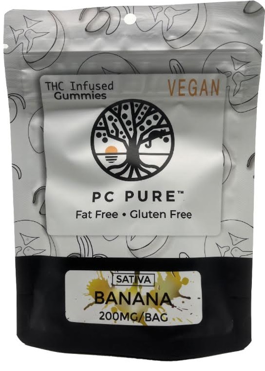 PC Pure: Banana 200mg Vegan Gummies
