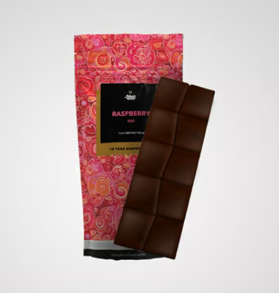 Raspberry - Dark Chocolate Bar - 100mg (10pk)