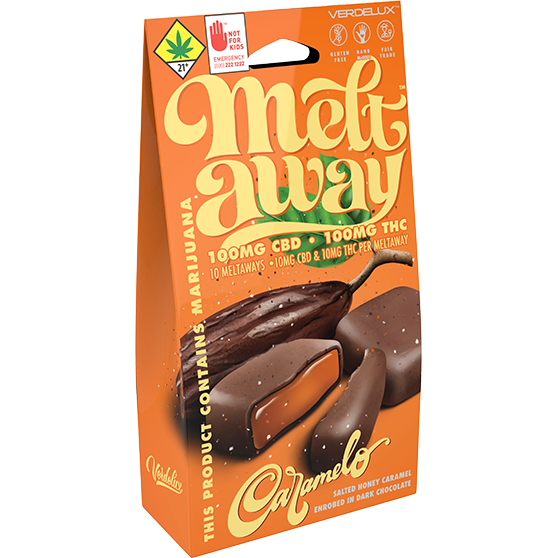 Meltaway 1:1 Honey Caramelo Chocolate Truffle 10-pack Edibles Verdelux | 200mg