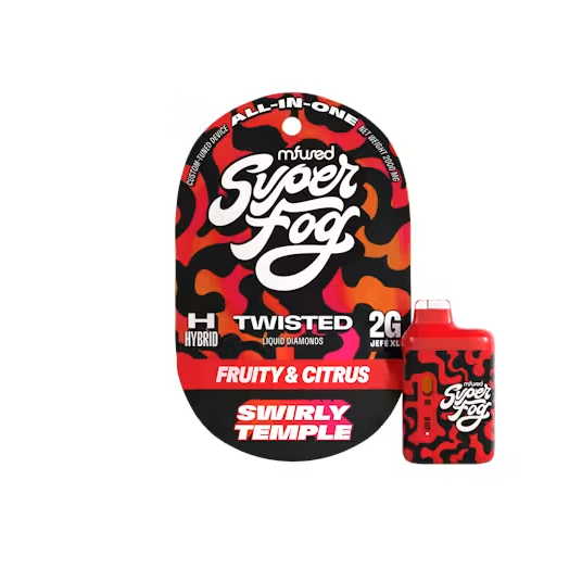 MFUSED SUPERFOG Twisted Disp 2000mg: Swirly Temple