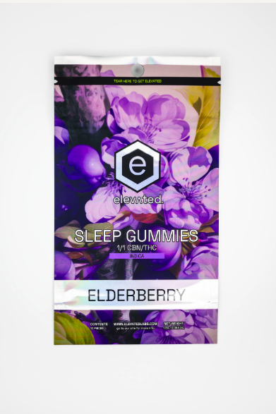 Elevated Rare Gummies-Night Berry Sleep (I) 100mg 1:1 THC:CBN