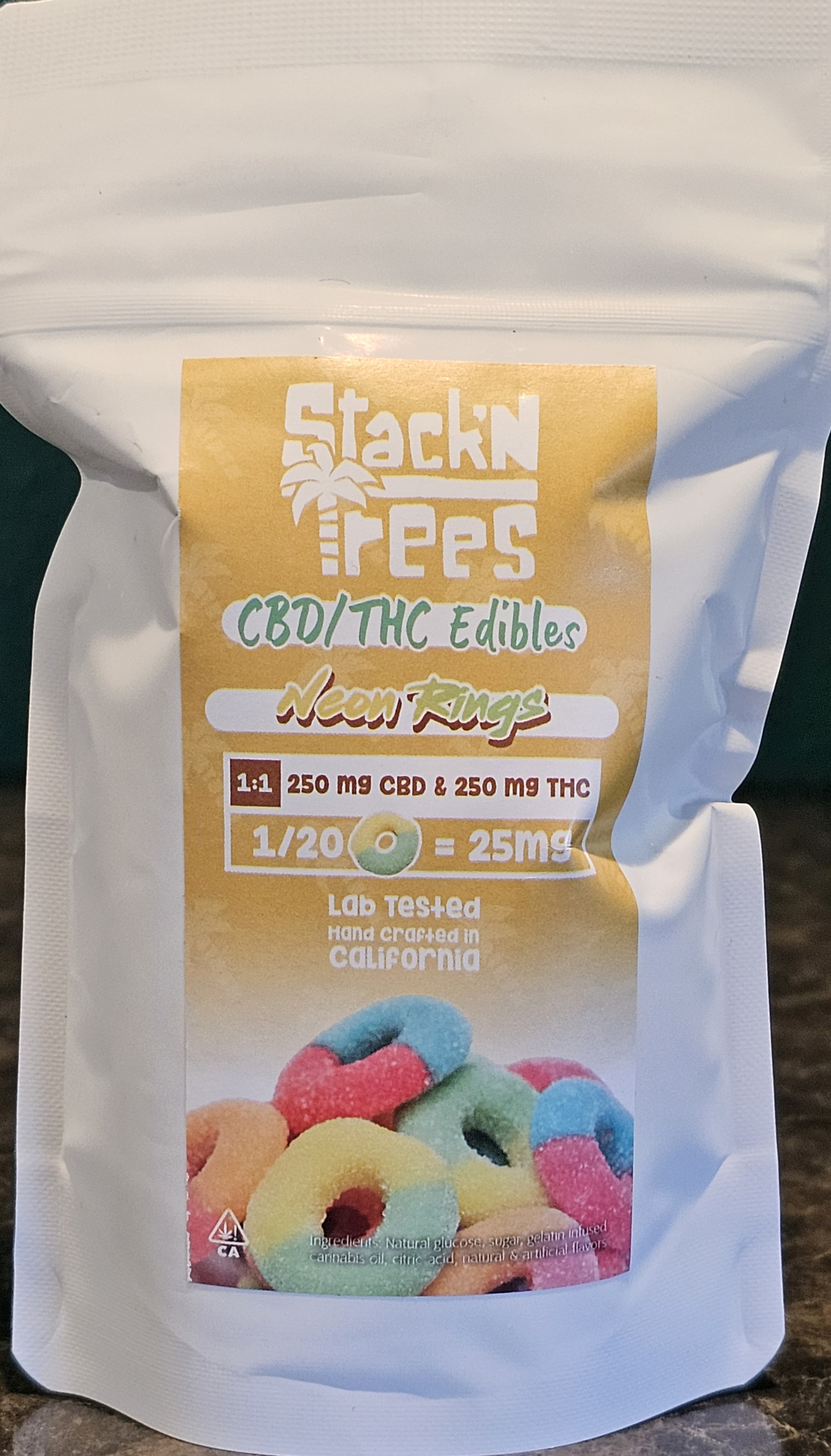 1:1 500MG Neon Rings