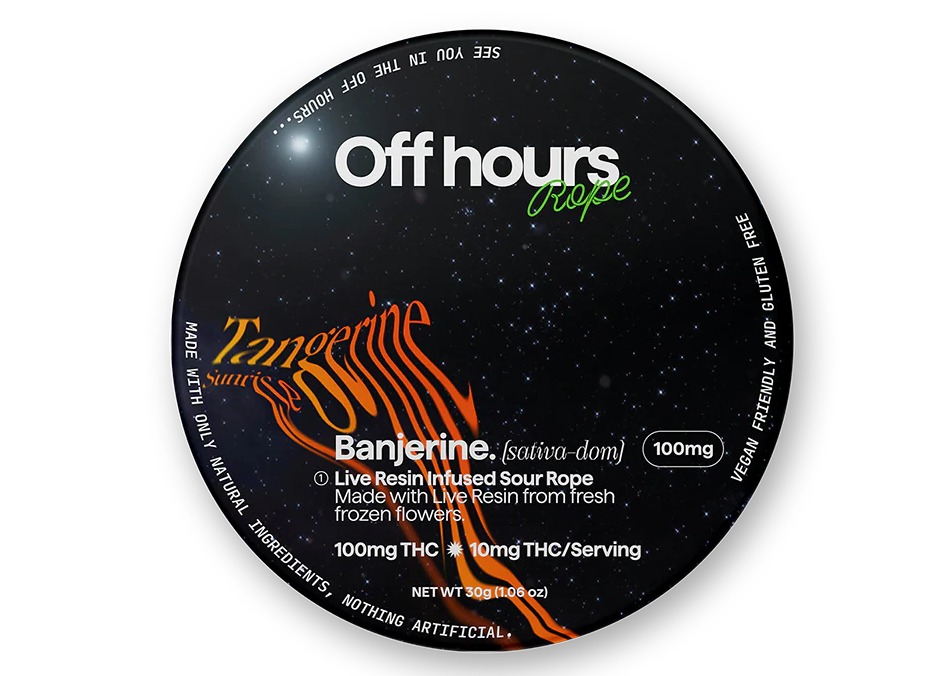 Off Hours Banjerine Sour Tangerine 10pk 10mg Live Resin Rope