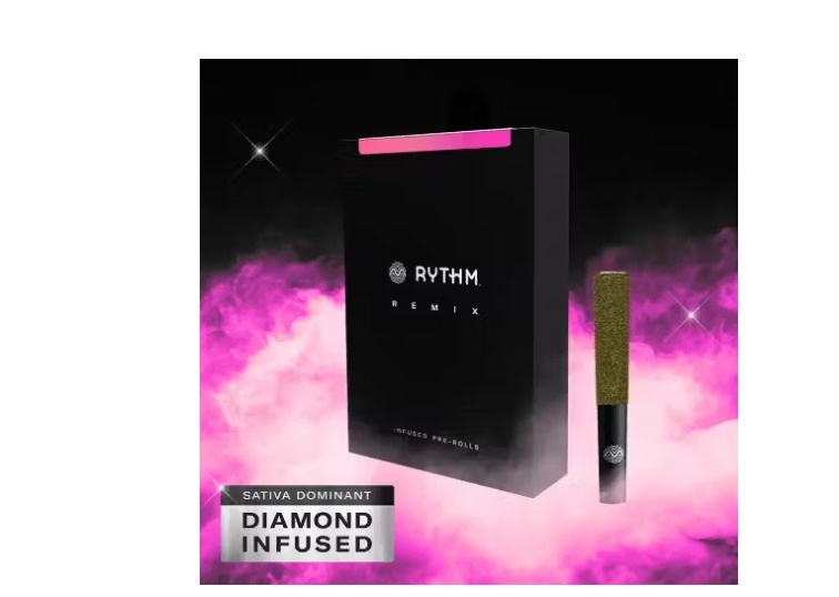 Rythm - Durban Poison Diamond Infused Prerolls 5pk - 2.5g