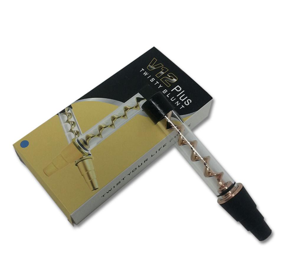 Rose Gold Twisty Quartz Blunt