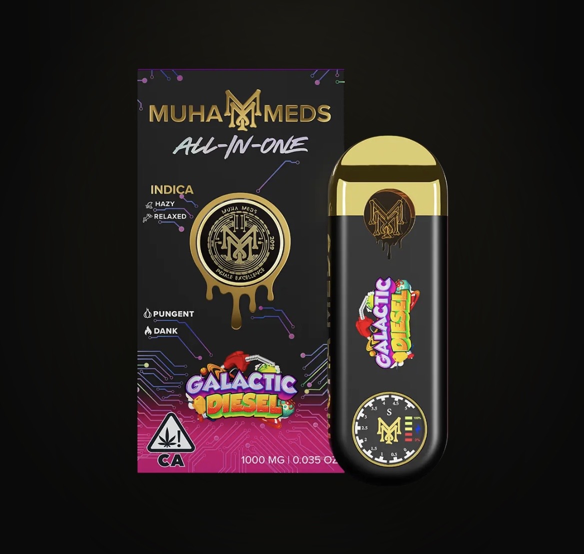 Muha Meds Disposable Indica Galactic Diesel